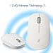 iXCC 2.4GHz Optical Wireless Mouse with Nano USB Receiver and Long Lifespan Buttons for PC, Mac, Netbook, Laptop or More - White