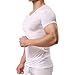 YUFEIDA Men's Sexy Underwear Shirts Short Sleeve T-Shirt Mesh Sheer Top Undershirt Sleepwear