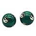 1.4'' Health Hand Balls Cloisonne Exercise Stress Balls Craft Collection (Taiji Green, s)