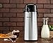 Gourmia GAP9820 Airpot Thermal Hot & Cold Beverage Carafe With Pump Dispenser 2.2L Capacity Glass Lined
