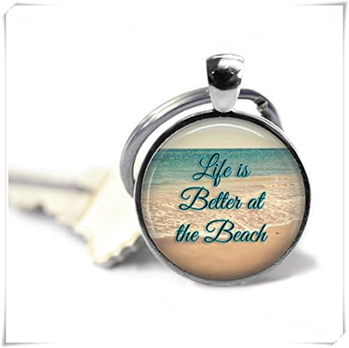 Magical magnet Beach key chain - Life is better at the beach - Ocean life - Beach life
