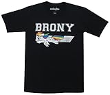 My Little Pony Brony Swoosh Color Black Mens T-shirt Tee