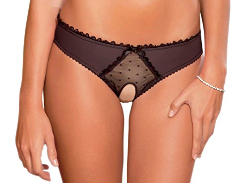 Rene Rofe Women's Crotchless Frills Panty