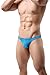 ONEFIT Men's Underwear Striped T-Back Sexy Translucent Underpants,Blue L