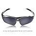 Hulislem Blade Ⅱ Sport Polarized Sunglasses (Transparent-Smoke) Sunglasses For Men Women Mens Womens Sports