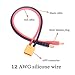 YoungRC RC XT90 to 4.0 Banana Plug Charge Cable 30cm 12AWG XT90 lipo Battery Charge Cable for RC Helicopter Quadcopter Lipo Charger(2pcs)