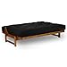 Nirvana Futons Extra Thick Premium 10-Inch Queen Futon Mattress, Black Twill - Made in USA