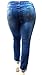 1826 Jeans Omega Womens Plus Size Blue Denim Stretch Ankle Jeans Skinny Distressed Pants (20)