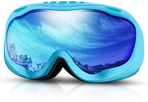 Kjrjyj キッズスキーゴーグル 男の子女の子 青年年齢8 14 ヘルメットの互換性 100 Uv400保護 アンチフォグダブルレイヤーレンズ オーバーメガネ 滑り止めストラップ用キッズスノースノーボード ゴーグル Ospacp Org Ar