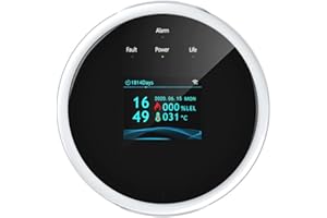 Irfora Tuya WiFi Natural Gas-Sensor Household Intelligent Combustible Gas-Alarm Detector Gas-Leakage Sensor Compatible with Amazon Assistant