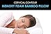 Cervical Contour Memory Foam Bamboo Pillow | Stay Cool Removable Cover By Bamboo By Relax Home Life (Queen)