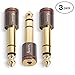 Aurum Cables 3-Pack 6.35mm Male to 3.5mm Female Stereo Adapter primary