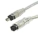 10Ft FireWire 800, i.link, IEEE-1394 9Pin to 4Pin Cable, Clear