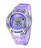 SYNOKE Children's Wrist Sports Watches Students Watches with Digital PU Band Waterproof Alarm Chronograph Long lasting battery Calendar Noctilucen for Girl (Purple)