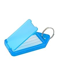 Colorful Key ID Label Etiquetas Split Ring llavero llavero, Random colores surtidos