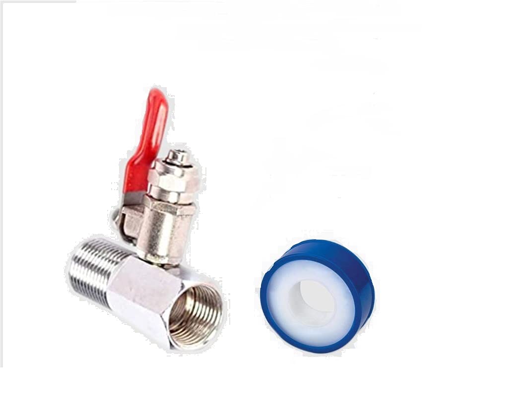 Brass Inlet Coupling + Valve/Connector Ro/Uv/Water Filter Purifier 3/8