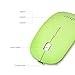 UHURU Wireless Mouse 2.4G Silent Rechargeable and Portable Mouse with 3 DPI for Notebook, Pc, MAC, Laptop, Computer - New & Improved Version (Green)