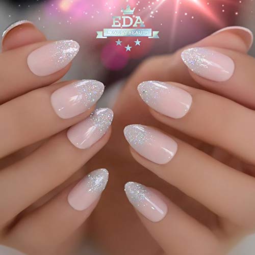 EDA LUXURY BEAUTY NATURAL NUDE PINK SILVER FRENCH GLAMOROUS DESIGN Full Cover Press On Gel Glitter Artificial Tips Acrylic False Nails Medium Long Oval Round Almond Stiletto Super Fashion Fake Nails 4 EDA LUXURY BEAUTY NATURAL NUDE PINK SILVER FRENCH GLAMOROUS DESIGN Full Cover Press On Gel Glitter Artificial Tips Acrylic False Nails Medium Long Oval Round Almond Stiletto Super Fashion Fake Nails