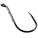 Offset Octopus Circle Hooks, 100pcs Baitholder Fishing Hooks Sharp Beak Fishing Gear and Equipment for Catfish Freshwater Saltwater Steelhead Trout Bass, Black, Size 4/0, 100pcs