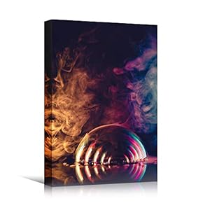 signwin Canvas Wall Art Colored Gas Abstract Colorful...