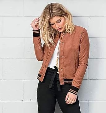 jaqueta suede marrom