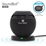 SoundBot SB580 Qi Charged Bluetooth 4.0 Wireless Speaker Inductive Charge Enabled + PowerBot PB1020 Wireless Qi Charger Charging Pad w/ Built-in Mic, 5Hrs Playback Time, NFC, Sensory Touch Control
