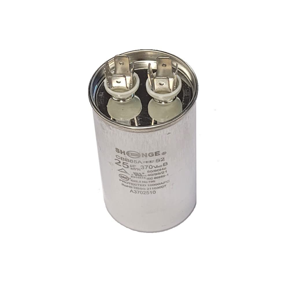 Photo 1 of QX6525-SHENGE Capacitor Motor Run Round 25 uF MFD 370V