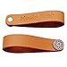 MUSIC FIRST Original Design Genuine Leather “DAISY” Ukulele Strap Button, Strap Locks, Headstock Adapter, Strap Adapter Fit for Ukulele/Banjo/Acoustic Guitar/Acoustic Bass (Daisy, Apricot)