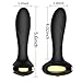 Anal Butt Plug Vibrator,Tracy's Dog Sex Toys Powerful with 10 Vibration Modes,Rechargeable & Smooth Silicone Vibrating Prostate Vibrators Massager,Wireless Remote Control Designed Anal Training Set