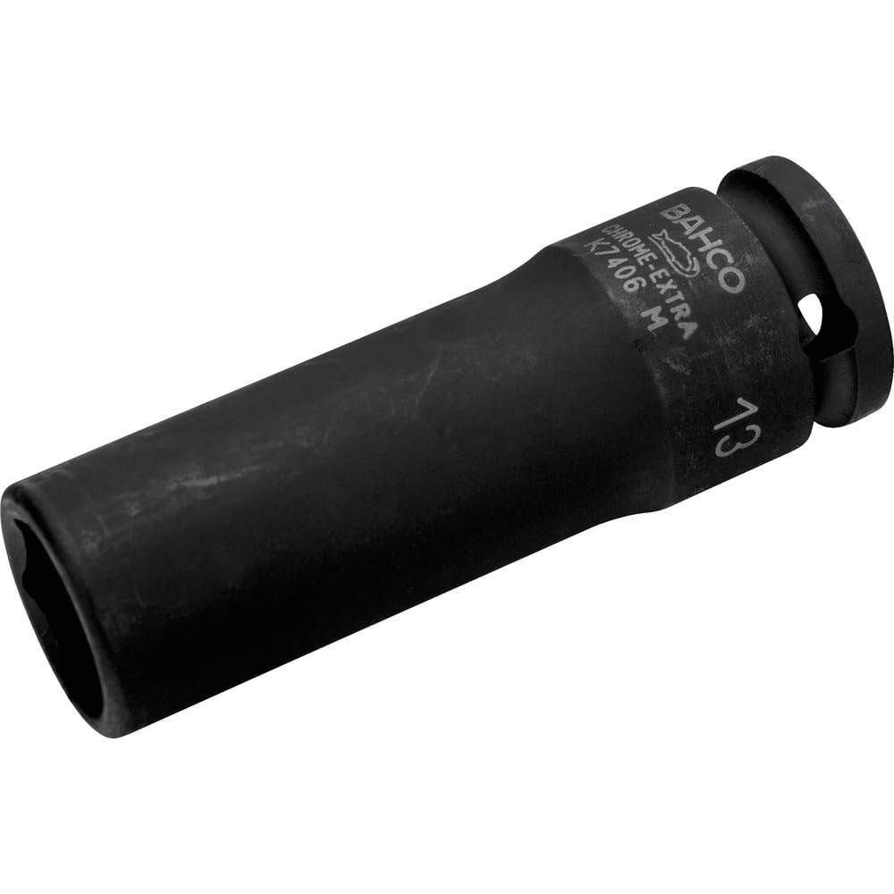 Bahco K7406M-13 Hexagon Socket, Black, 3/8-Inch/13 mm