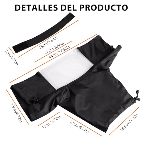 Protector de Lluvia para Cámara, Funda Impermeable para Cámara para Lluvia, Adecuado para Disparar en Entornos Lluviosos, Nevados y Costeros, y Puede Proteger Cámaras Canon, Nikon, Sony y Varias SLR.