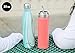 MIRA 17 Oz Stainless Steel Vacuum Insulated Water Bottle - Double Walled Cola Shape Thermos - 24 Hours Cold, 12 Hours Hot - Reusable Metal Water Bottle - Leak-Proof Sports Flask - Teal Granite