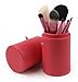 Makeup Brush Set Red Cone- 7 Zoreya Professional Makeup Brushes With Premium Synthetic Fiber And Free Luxury Case Kit