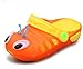 DADAWEN Boy's Girl's Jelly Cartoon Caterpillar Peep Toe Sandals