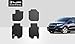 TOUGHPRO Floor Mats Accessories Set (Front Row + 2nd Row) Compatible with Honda HRV All Weather Heavy Duty (Made in USA) Black Rubber 2016 2017 2018 2019 2020 2021 2022