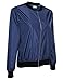 HOTOUCH Women Vintage Bomber Jacket Classic Zip up Biker Jacket Navy Blue L