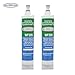 Aqua Fresh 4396508 Replacement Water Filter compatible with 4396510, EDR5RXD1, NLC240V, PNL240V, 4396508p, 4396547, 4392857, 9010, LC400V, WF-NLC240V, 46-9010 (2-Pack)