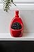 Umbra Joey, Matte Ceramic Liquid Soap Dispenser with Sponge Caddy, Ideal for Kitchen or Bathroom Use, Red