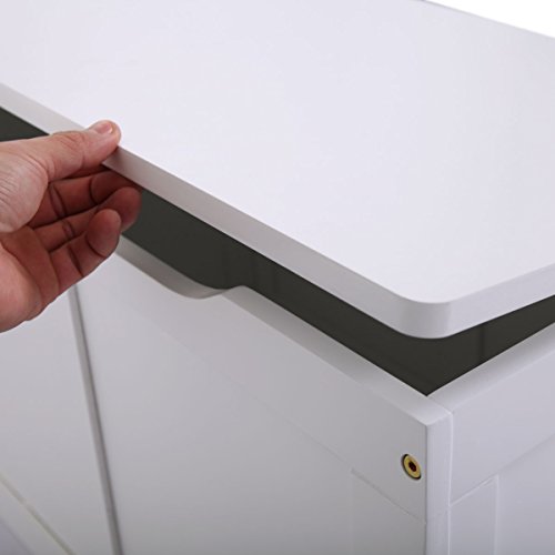 Wooden Toy Box Storage Chest Kids Bench Organizer Furniture White Bin Playroom