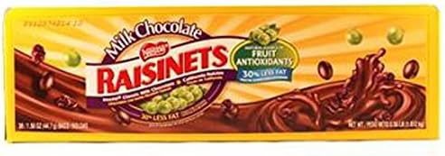 Raisinets Milk Chocolate W/Raisins, 36 Count (CHOC. CANDY - REGULAR SIZE)