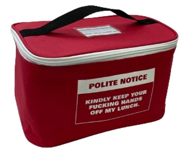 Diabolical DP1312 Polite Notice Insulated Lunch Bag - Secret Santa Gift, Funny Office Gift, Mens Lunch Bag for Work, Office Accessory
