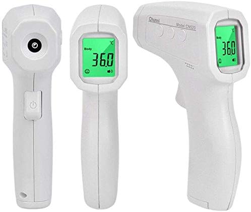 IIDA Non-Contact Infrared Thermometer, Digital Forehead ir Temperature Meter for Kids Adult FDA CE