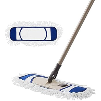 Eyliden Dust Mop Microfiber Hardwood Floor Mop with Extendable Adjustable Handle and 2 Mop Refills for Wet or Dry Floor Cleaning