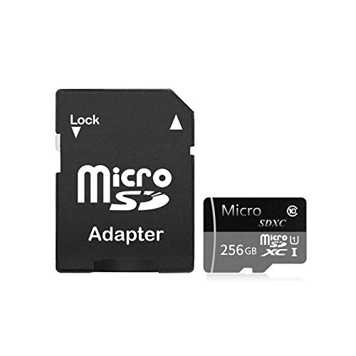 256GB Micro SD Card SDXC Memory Card High Speed Class 10 Designed for