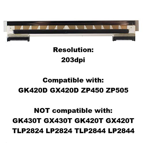 New Printhead Print Head For Zebra GX420D GK420D ZP450 ZP550 ZP505 ZP500 Printer 203dpi PN 105934-037