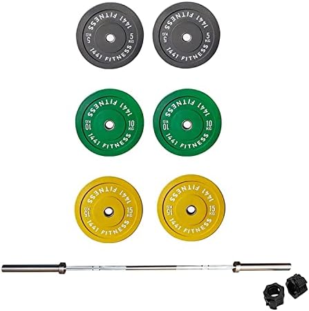 Olympic Barbell Weight Plate Set Amazon Miracle Fitness 80 KG Set
