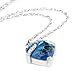 IMEIM Glass Cremation Jewelry Always in My Heart Birthstone Pendant Urn Necklace Ashes Holder Keepsake