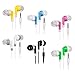 Deal Maniac 10 Pack Multi Color Kid's Wired Earbud Headphones, Disposable Earbuds, Individually Bagged, Perfect for Students in Classroom Libraries Schools, Bulk Wholesale