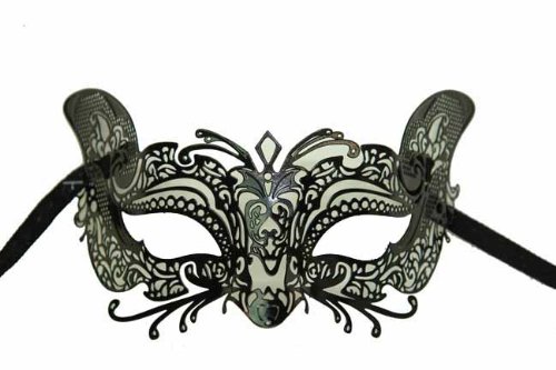Venetian Grand Foxy Inspired Design Laser Cut Masquerade Mask Finely Decorated and Intricately Detailed
