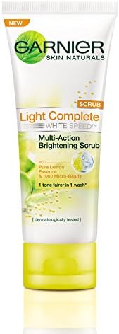 GARNIER LIGHT BRIGHTENING SCRUB WASH 100ML.